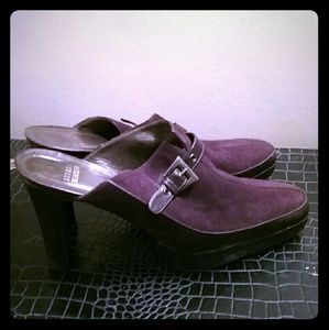 Stuart Weitzman platform mules